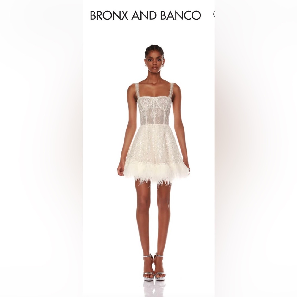 Bronx and Banco Mademoiselle Bridal Mini Dress sz Small